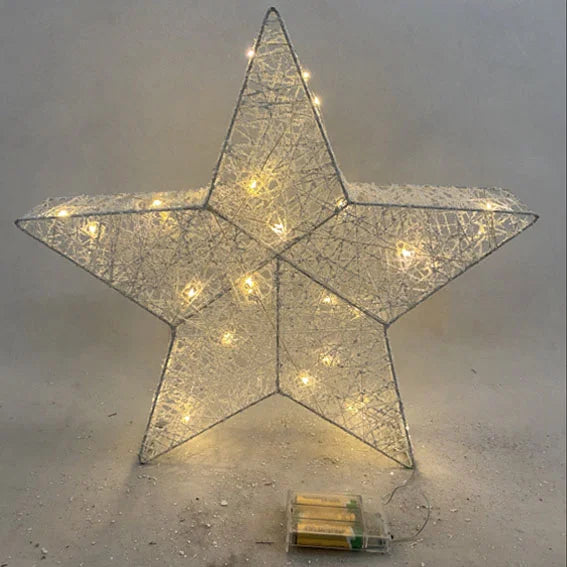 Star with 30 Micro LED, Excl.3xAA