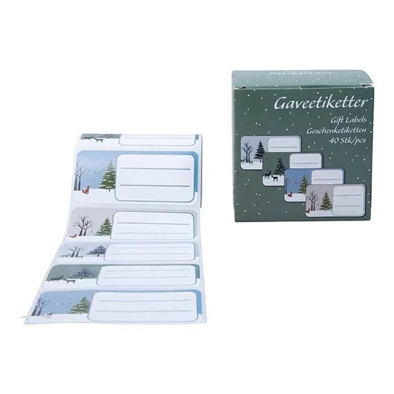 Gavemærker stickers 40 i boks.