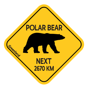 Magnet sign - Polarbear