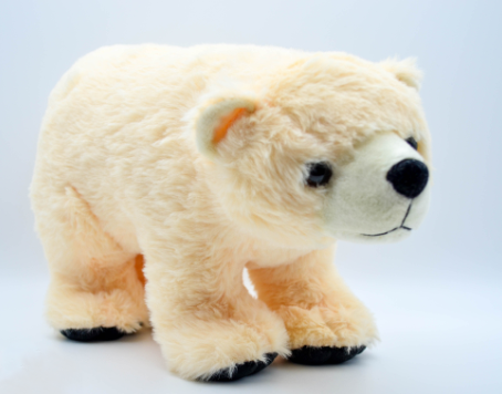 Softtoy Polar Bear standing small 14 cm