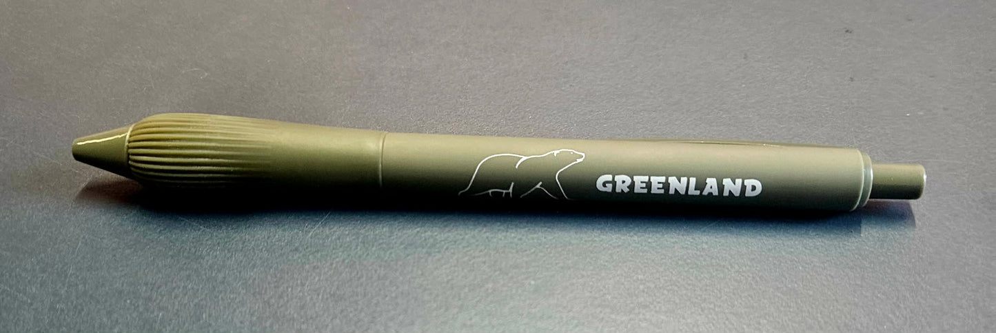 Pen, green with Logo