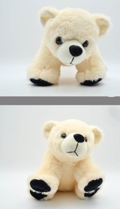 Softtoy Polar bear standing 20cm