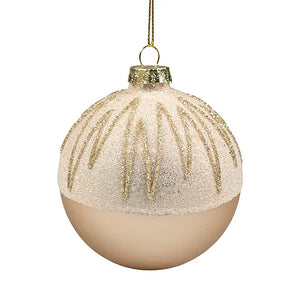 Pink/Rosa Ornament wit glitter