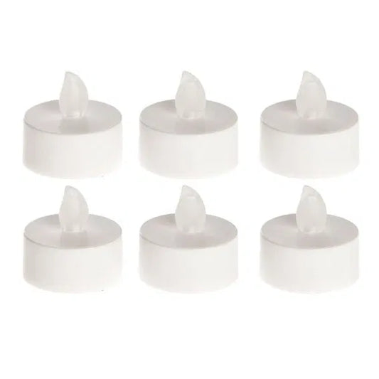 LED T-light, warm light 6 pieces