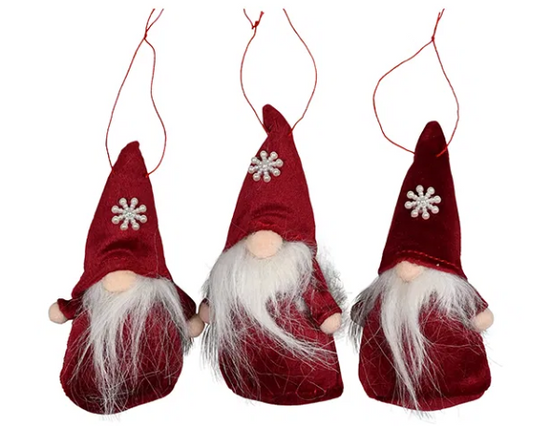 Santas for hanging 3 pieces