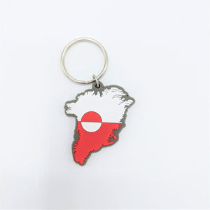 Greenland Country Keychain