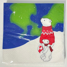 Load image into Gallery viewer, Napkins with polar bear